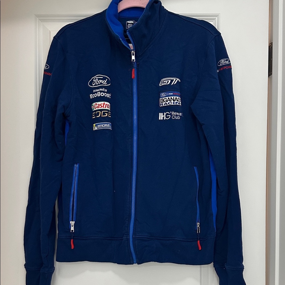 Ford Performance Blue Men's Jacket- ganassi team jacket